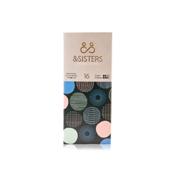 Buy &Sisters organic cotton applicator tampons duo pack x16 in UAE