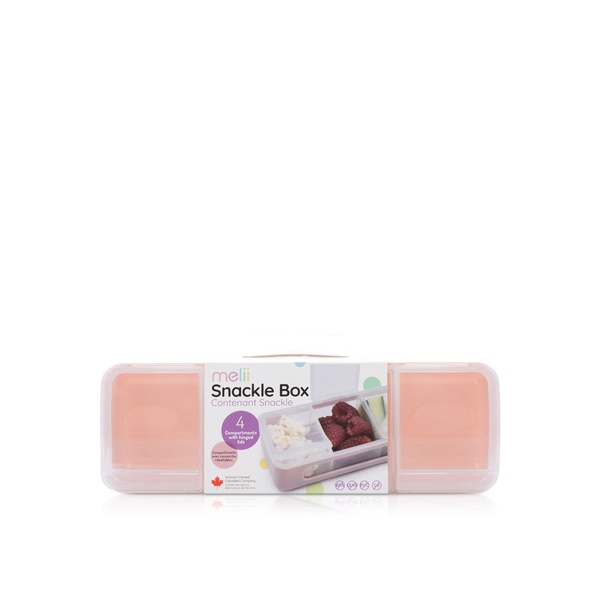Melii Snackle Box Pink 4 Compartment