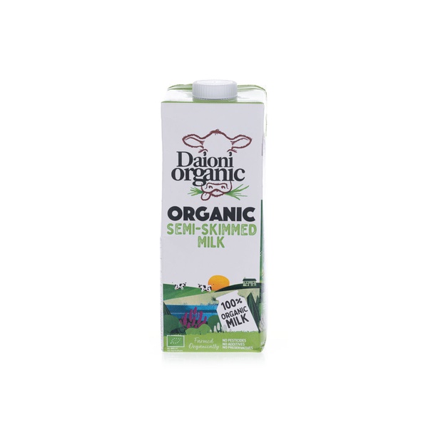 Daioni Organic Long Life Semi-Skimmed Milk 1 litre