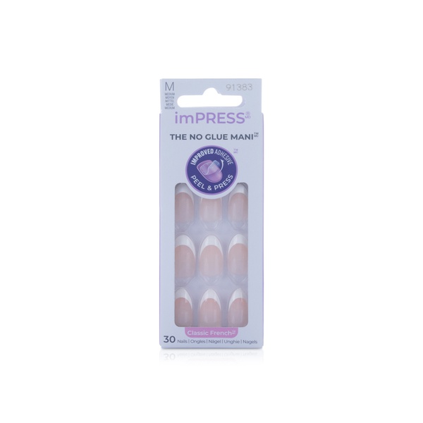 اشتري Kiss impress classic French 30 medium false nails في الامارات