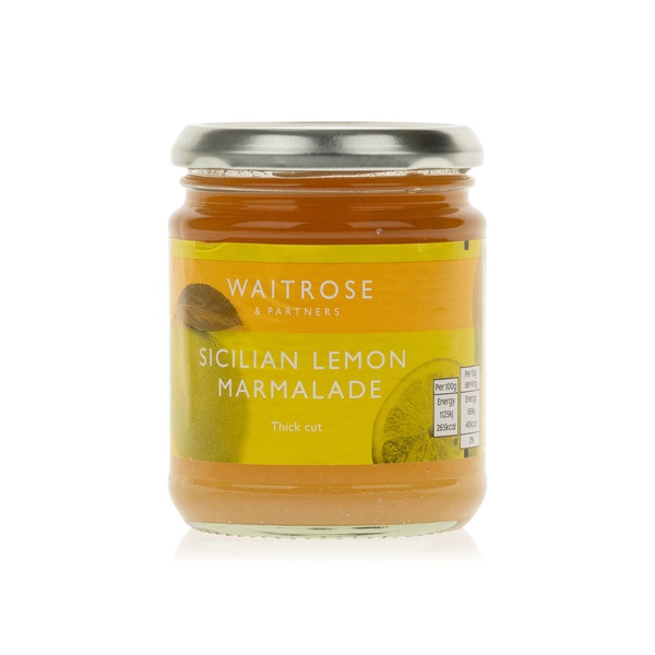 Waitrose Thick Cut Sicilian Lemon Marmalade 340g Spinneys UAE