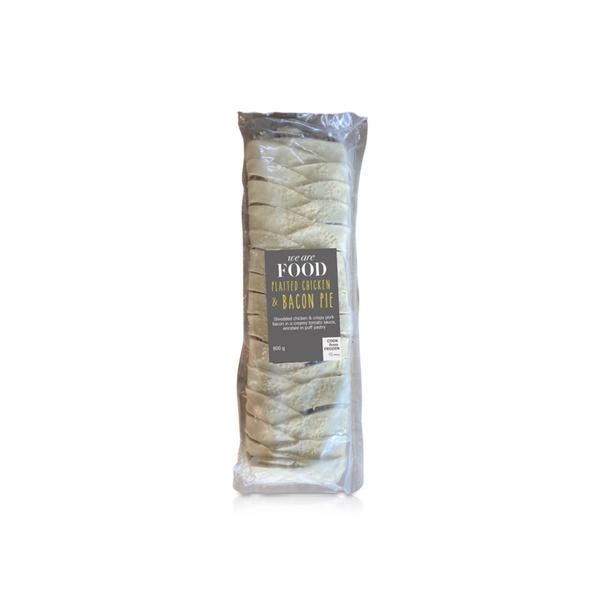 We Are Food Frozen Plaited Chicken Bacon Pie 800g