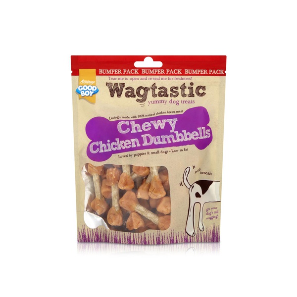 Good Boy Wagtastic Chewy Chicken Dumbbells 350g