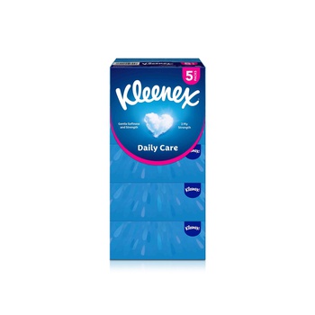 Kleenex Daily Care Facial Tissue 190 Sheets x 2 Ply x 5 Packs