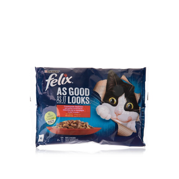 Felix As Good As It Looks Countryside Selection Cat Food in Jelly 85g x 4