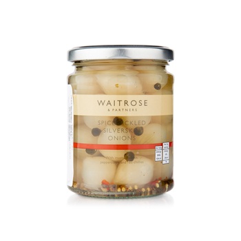 Waitrose Spiced Pickled Silverskin Onions 295g