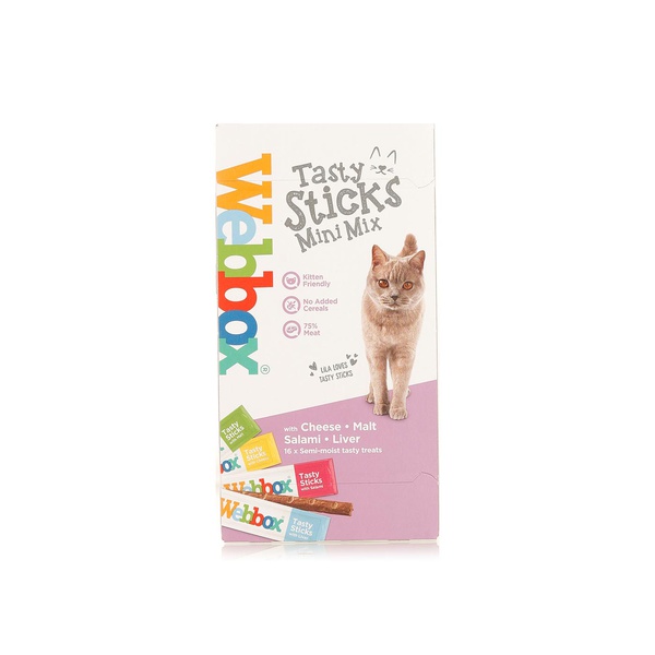 اشتري Webbox mini cat snack sticks x16 في الامارات