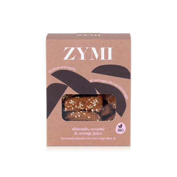 Zymi Organic Almonds, Sesame & Orange Juice Biscuits 130g
