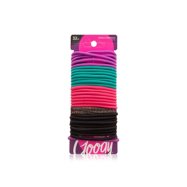 Goody Ouchless Black Braided Elastics 32 Pack