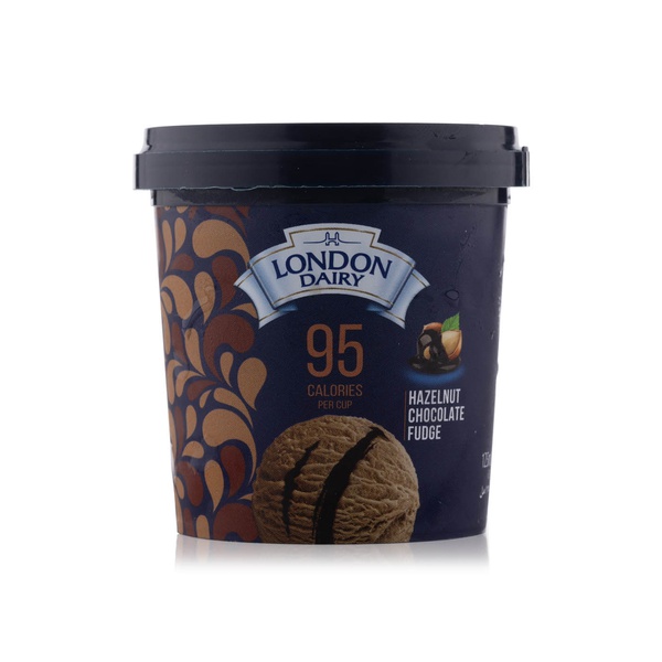 Buy London Dairy hazelnut chocolate fudge ice cream cup 125ml in UAE