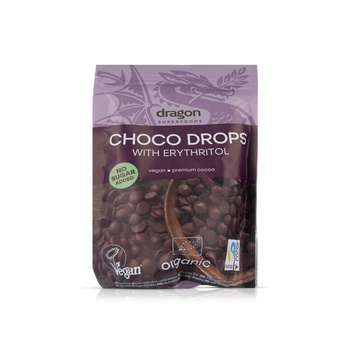 Dragon Superfoods Choco Drops Erythritol Organic 200g