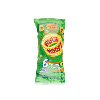 Hula Hoops Cheese & Onion Crisps 6 x 24g