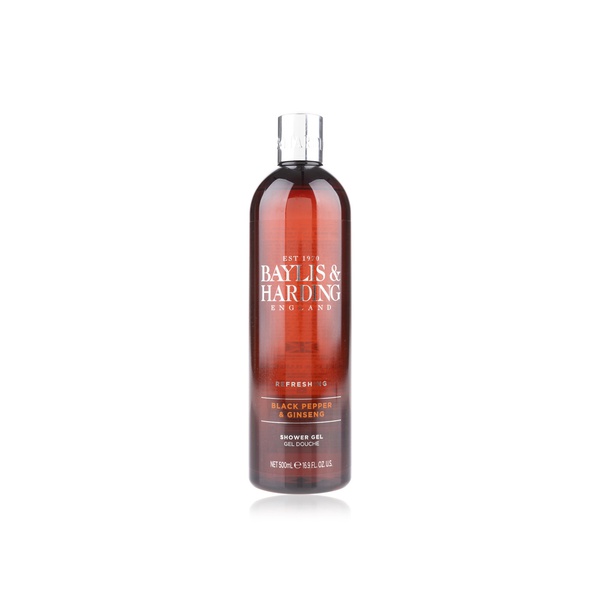 Baylis & Harding Black Pepper and Ginseng Shower Gel 500ml