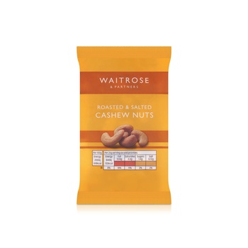 Waitrose Roasted and Salted Cashews 100g