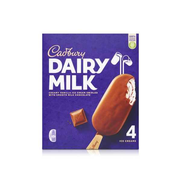 Cadbury Dairy Milk Ice Cream Sticks 90Ml X 4