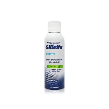 Gillette Pro Sensitive Skin Soothing Aloe Vera Shave Foam 200ml
