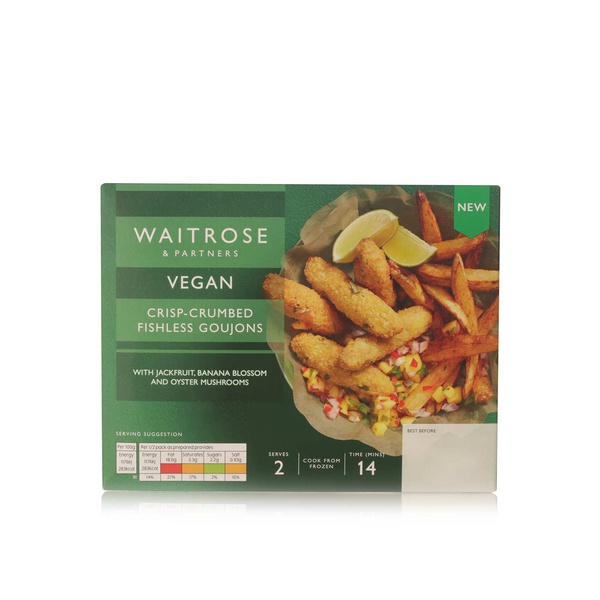 اشتري Waitrose vegan crisp-crumbed fishless goujons 200g في الامارات