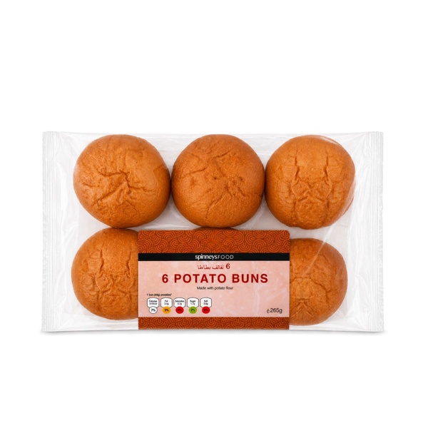 Spinneysfood Potato Buns x 6 265g