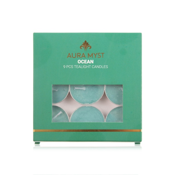 Aura Myst Tealight Ocean Candles x 9