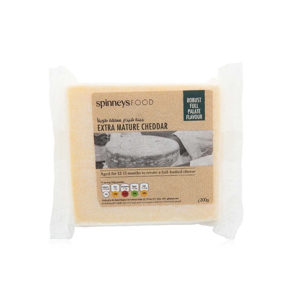 اشتري Spinneysfood extra mature cheddar cheese 200g في الامارات