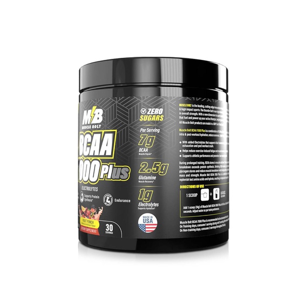 Muscle Bolt BCAA 7000 Plus Fruit Punch Electrolytes 420g