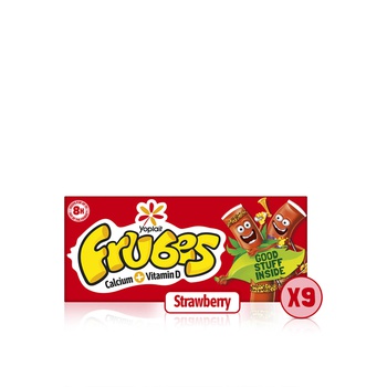 Frubes Strawberry Yoghurts 9 x 37g
