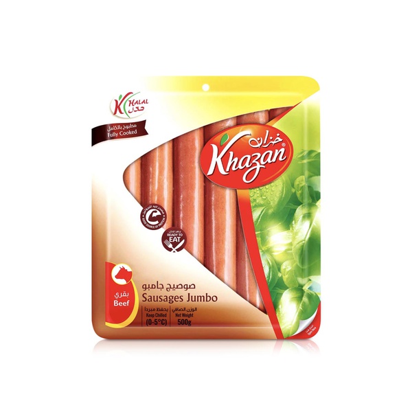 Khazan Jumbo Smoked Beef Sausages 500g