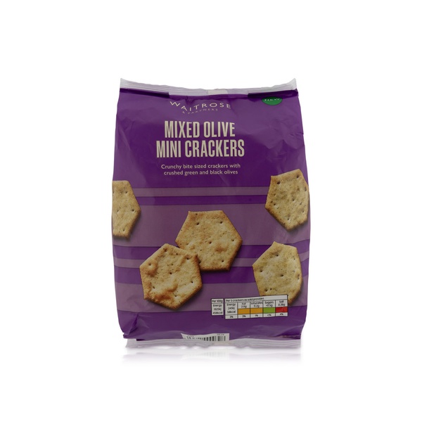 Waitrose Olive Snacking Crackers 180g