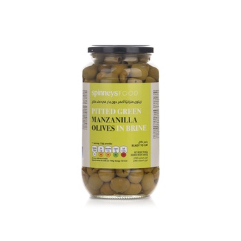 Spinneysfood Pitted Green Olives 940g