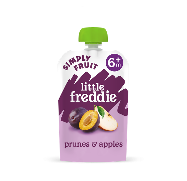 Little Freddie Organic Prunes & Apples baby food pouch +6m 100g