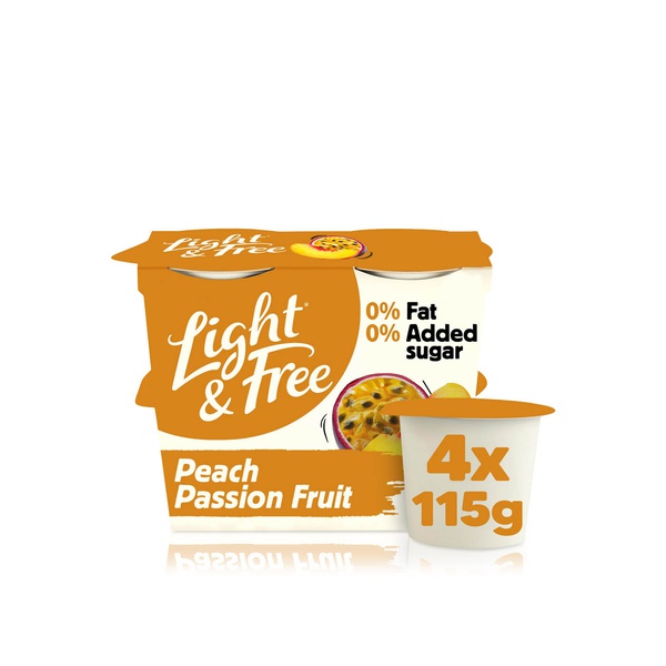 Light & Free Peach Passion Fruit Yoghurt 4x115g