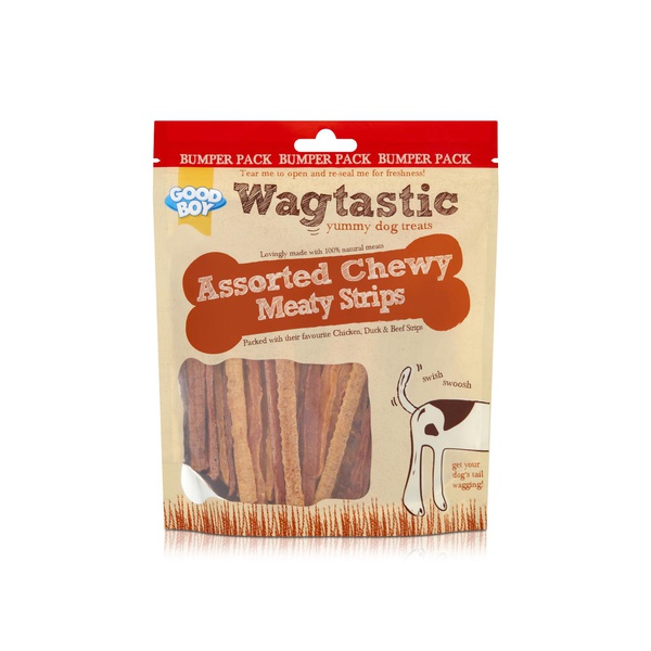 Wagtastic Assorted Chewy Meaty Strips 300g