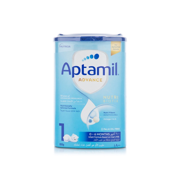 Buy Aptamil advance 1 nutri biotik infant milk formula 0-6 months 800g in UAE