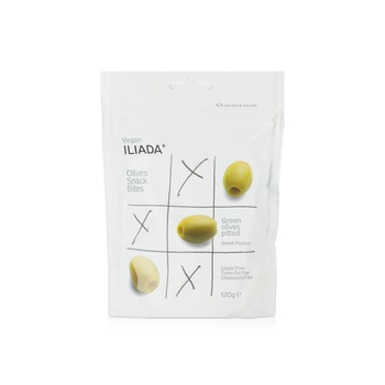 Iliada Olives Snack Bites Green Pitted 120g