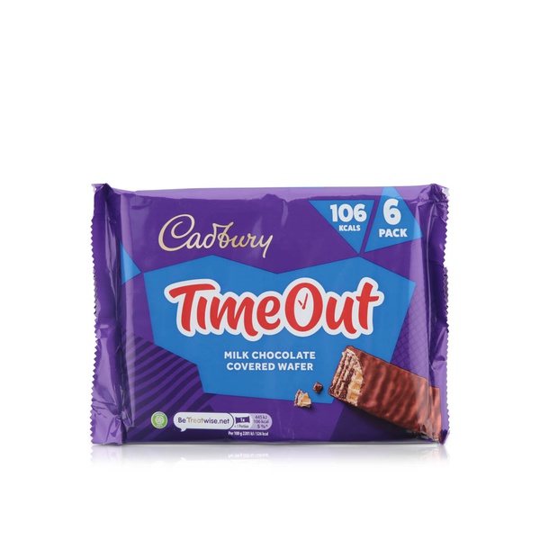 Cadbury time out wafer chocolate bar 6s 121.2g - Spinneys UAE