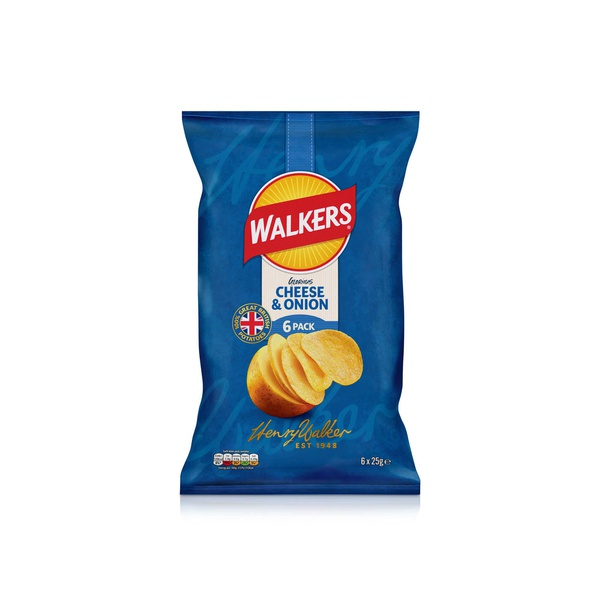 Walkers Cheese and Onion 6 x 25g