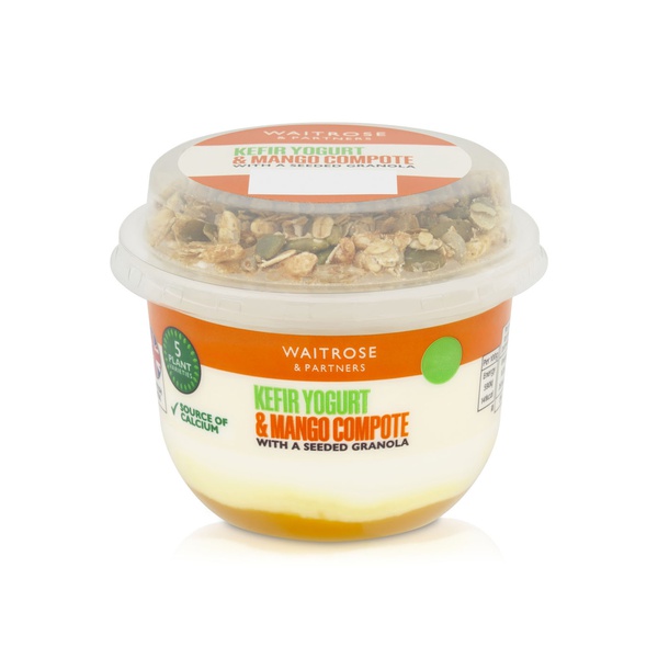 Waitrose Kefir Yogurt & Mango Compote with Seeded Granola 190g