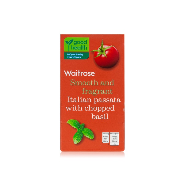 Waitrose Passata with Chopped Basil 680g