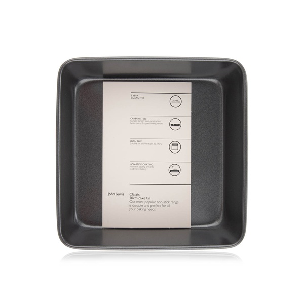 John Lewis Classic Square Cake Baking Tin 20cm
