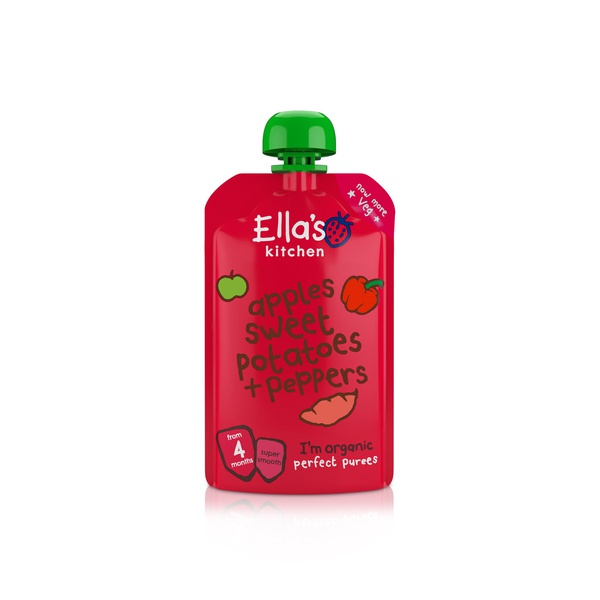 Buy Ellas Kitchen organic red pepper & sweet potato 4+ months 120g in UAE