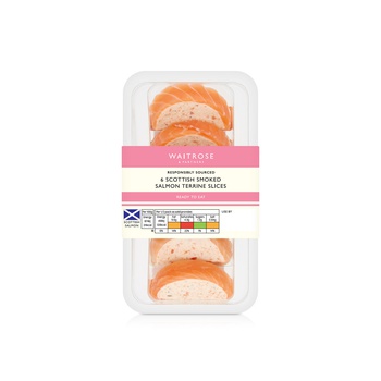 Waitrose Scottish Smoked Salmon Terrine Slices 110g