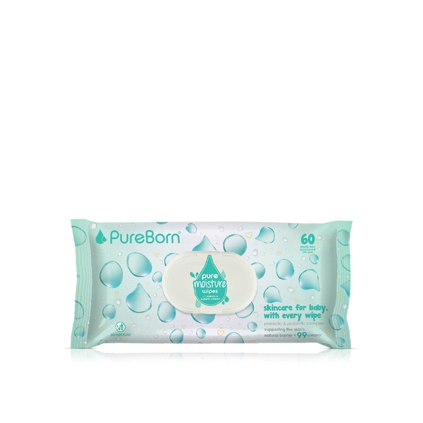 PureBorn Pure Moisture Water Wipes x 60