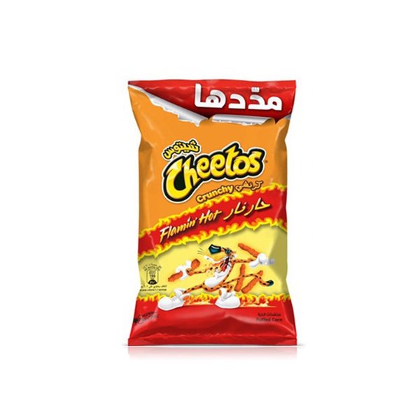 Buy Cheetos crunchy flaming hot 90g in UAE
