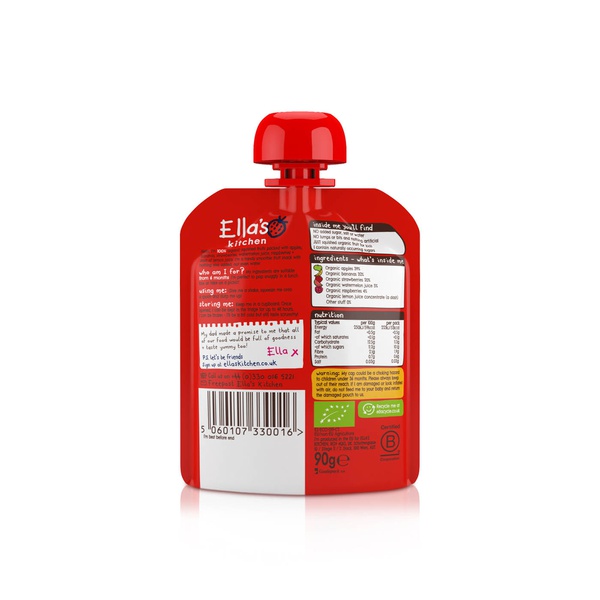 Ella's Kitchen Organic the Red One Fruit Smoothie 6+ Months 5x90g