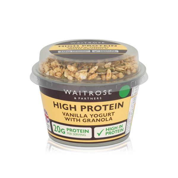 Waitrose High Protein Vanilla Yogurt with Granola 185g