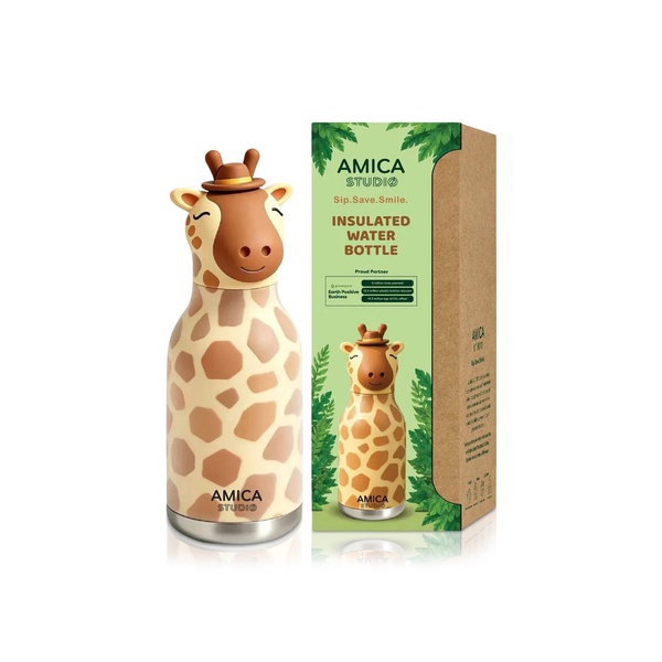 Amica Studio Gigi the Giraffe Kids Water Bottle