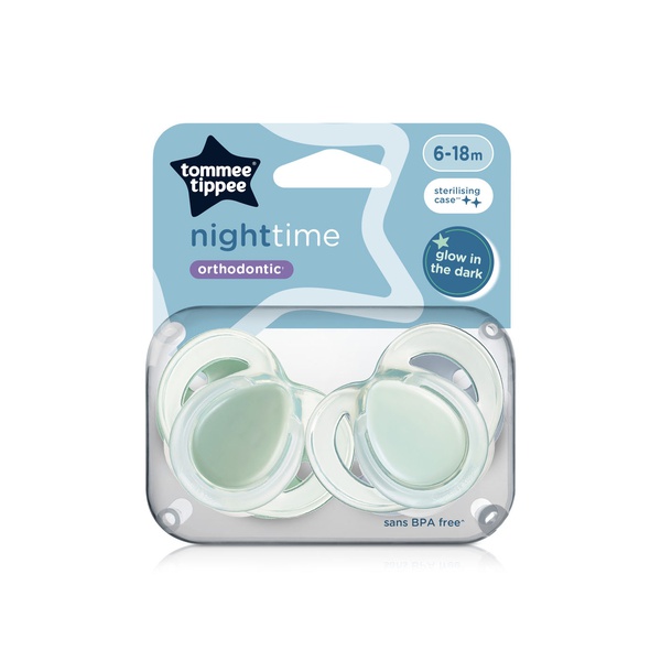 Tommee Tippee Night Time Soothers 6-18 Months x 2