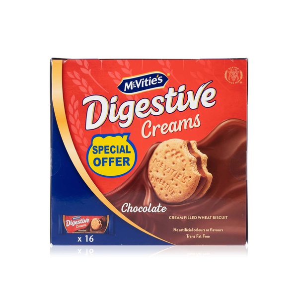 اشتري McVities digestive chocolate creams 44g x 16 في الامارات