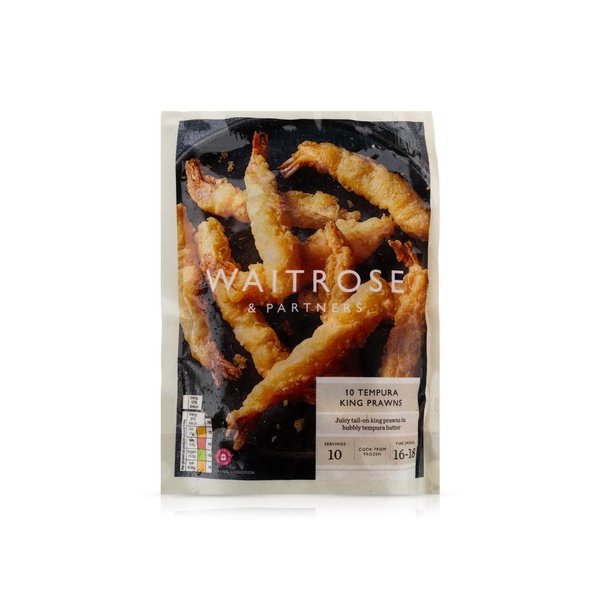 Waitrose Frozen Tempura King Prawns 120g