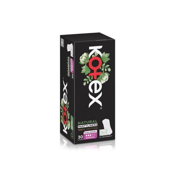 Kotex Natural Panty Liners Normal 30s